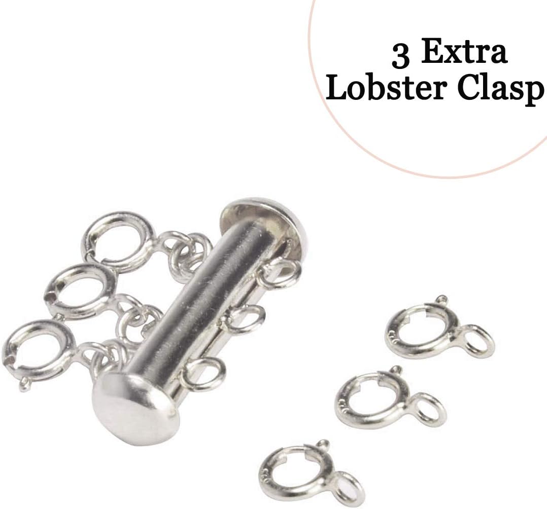 Layered Necklace Spacer Clasp MultiStrand Layered Necklace