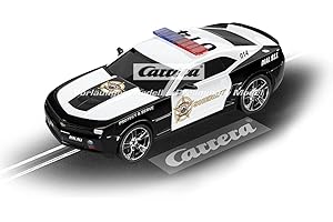 Carrera 64031 Chevrolet Camaro ZL1 Sheriff 1:43 Scale Analog Slot Car Racing Vehicle GO Slot Car Toy Race Track Sets