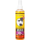 AllDay Locks Braid Oil, Spray On Hair Oil Braid &amp; Scalp Care, 8 Oz Bottle | Moisturizing and Strengthening Treatment for Men and Women, Dry Scalp and Tension Relief