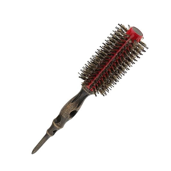 Street27 Round Shaped Wooden Handle Anti Static Rollers Brush Hair