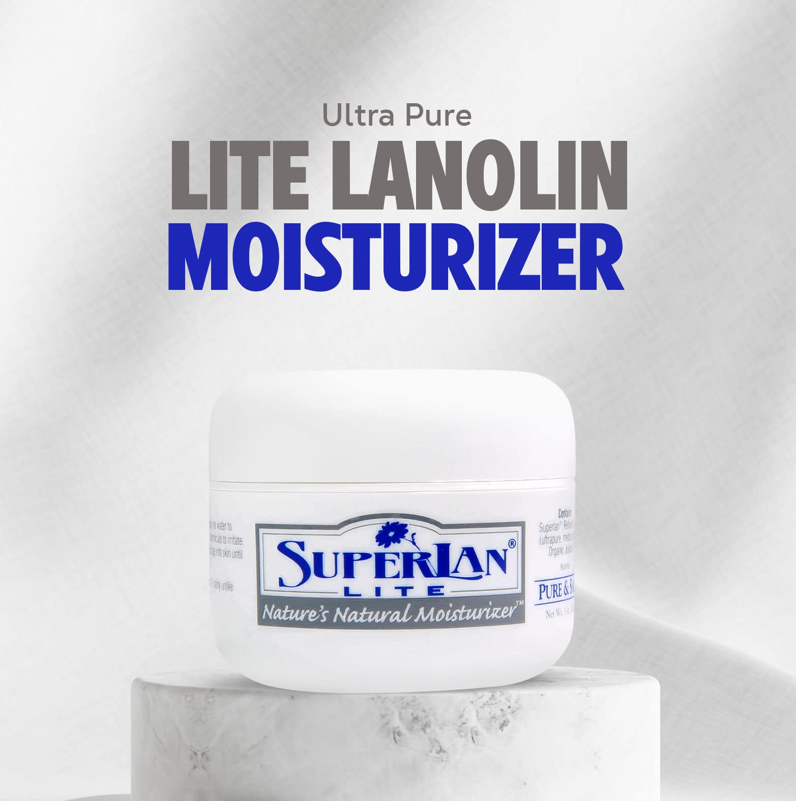 Moisturizer Lanolin Cream 1 oz with Jojoba Oil for Hot, Dry & Cold Weather - Lightweight Creamy Formula with Medical-Grade Lanolin & Jojoba Oil - Moisturizer for Hands, Feet, Body, and More