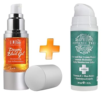 Dragons Blood Natures Botox Alternative Pack Of 2 Buy 1 Dragon And Get 1 Drench Hydration 24hrs Free Instantly Ageless Tighten Sculpture Facial - 