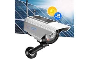 Fake Solar Camera, Outdoor Security Surveillance Dummy Camera