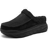Women's Orthopedic Diabetic Winter Slippers: Comfortable Wide Toe Box Plantar Fasciitis Arch Support Slip On Loafers, Casual Flat Feet Winter Warm House Walking Shoes for Foot and Heel Pain Relief