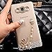 Samsung Grand Prime Case, Ebest Bling Handmade Rhinstone Back Cover Crytal Clear Soft TPU Silicone Case for Samsung Galaxy Grand Prime SM-G530H SM-G530F SM-G530AZ, Tassel Swan