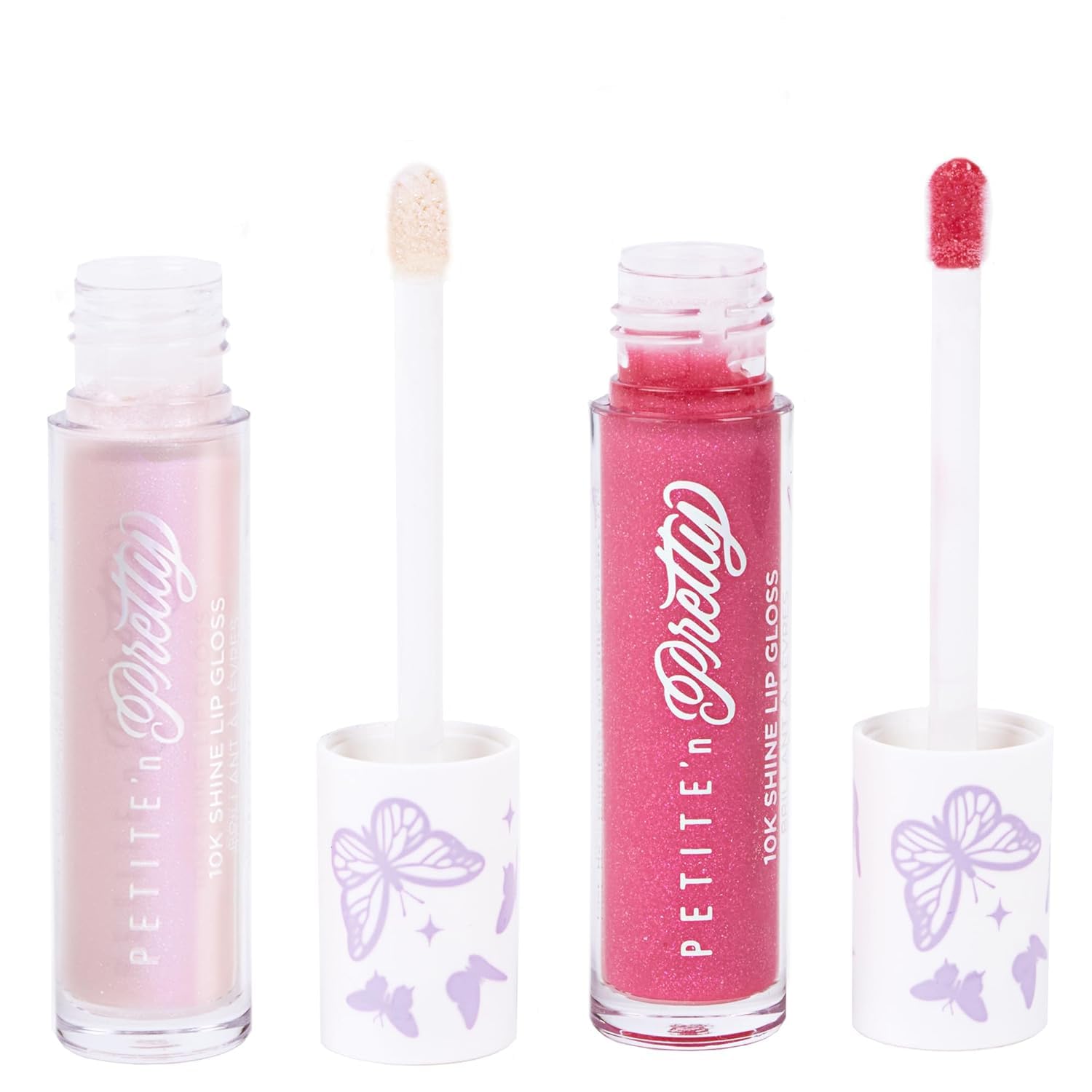 Petite 'N Pretty So Dreamy 10K Shine Lip Gloss Duo—Makeup for Girls, Kids, Tweens, Teens—High Shine, Lightweight, Made in the USA (First Freeze and Rosy Dreams)—Limited Edition