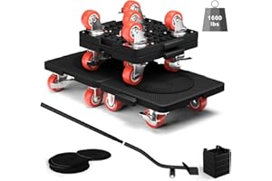 ZFULVO Furniture Dolly 5 Moving Wheels & Furniture Lifter,360° Rotation Wheels Furniture Mover with Brake,Maximum Load 1600 Lbs,for Moving Heavy