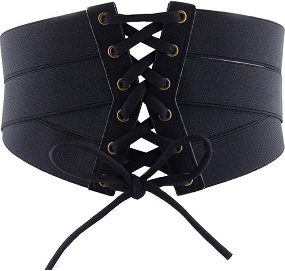 Amazon Umora サッシュベルト レディース カジュア コルセットベルト 幅広 太ベルト リボン レザー 飾り ワンピース 黒 ベルト 通販