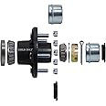 iBroPrat 1 Sets Trailer Hub Kit 5 Bolt 4.5, Trailer Axle Kit for 3500 lb 5 Lug Trailer Hub with Extra Dust Cap and Rubber Plug Fits 1-1/16'' to 1-3/8" Trailer Axles 3500lb #84 Spindle
