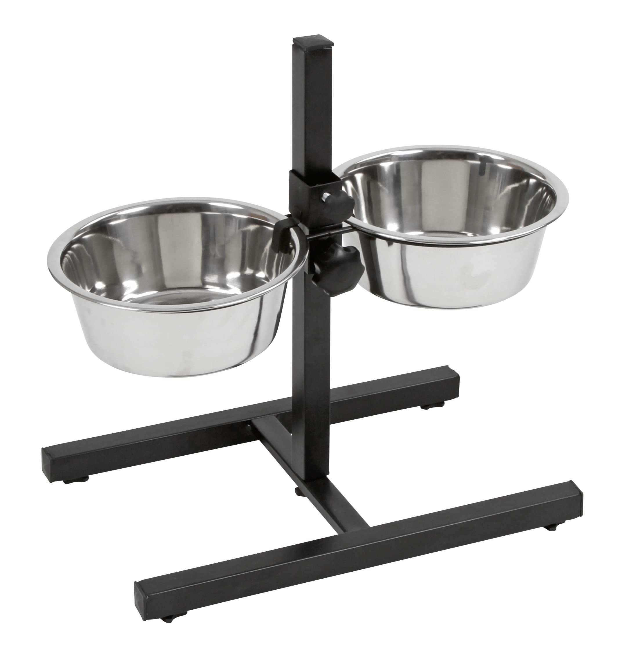 Kerbl Pet Futterbar inkl. Näpfe 2x1800ml schwarz