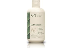 ION* Intelligence of Nature Gut Support Liquid Supplement - Gut & Digestive Health Liquid Drops, Cleanse & Detox with Humic Extract for Women & Men, Adults & Kids 4+ - 8 fl oz (Pack of 1)