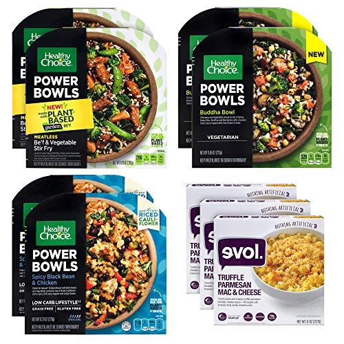 ConAgra Modern Health Frozen Meal Bundle with Healthy Choice Power Bowls and Evol Truffle