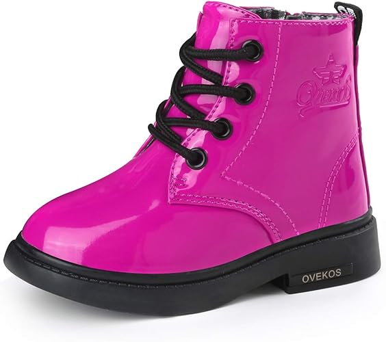 Amazon Minbei キッズブーツ 女の子 ブーツ 子供 キッズ おしゃれ 男の子 マーチンブーツ 13 5cm 22 5cm ボア付き 2種ライニング 秋冬 防寒 無地 防水 滑り止め プレゼント 贈り物 クリスマス 通学 通園 Minbei ブーツ