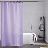 Furlinic Anti Mould Shower Curtain Purple Polyester Waterproof 47x78 Inch