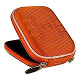 VanGoddy Semi Hard Nylon Carrying Case for Nikon Coolpix AW130 Digital Camera (Orange)