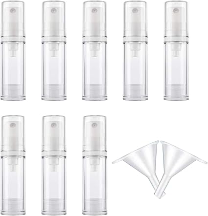 Amazon Co Jp Vikisda スプレーボトル 10ml スプレー容器 アルコール対応 霧吹き 霧状にして噴きつけ 安全の材料 ハンドスプレーボトル 多機能 アルコールを入れ可 外出 透明小分けボトル 8本 10ml 二つ漏斗 家族用 家電 カメラ
