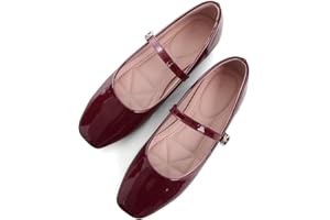 TN TANGNEST Leather Flats for Women Comfortable Square Toe Slip On Flats Soft Work Flats Retro Mary Jane Flats