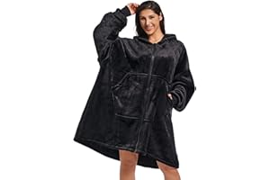 NIMOJIRO Wearable Blanket Winter Oversized Sweatshirt Hoodie With Huge Pockets, Comfortable Suitable for Adult Women Men