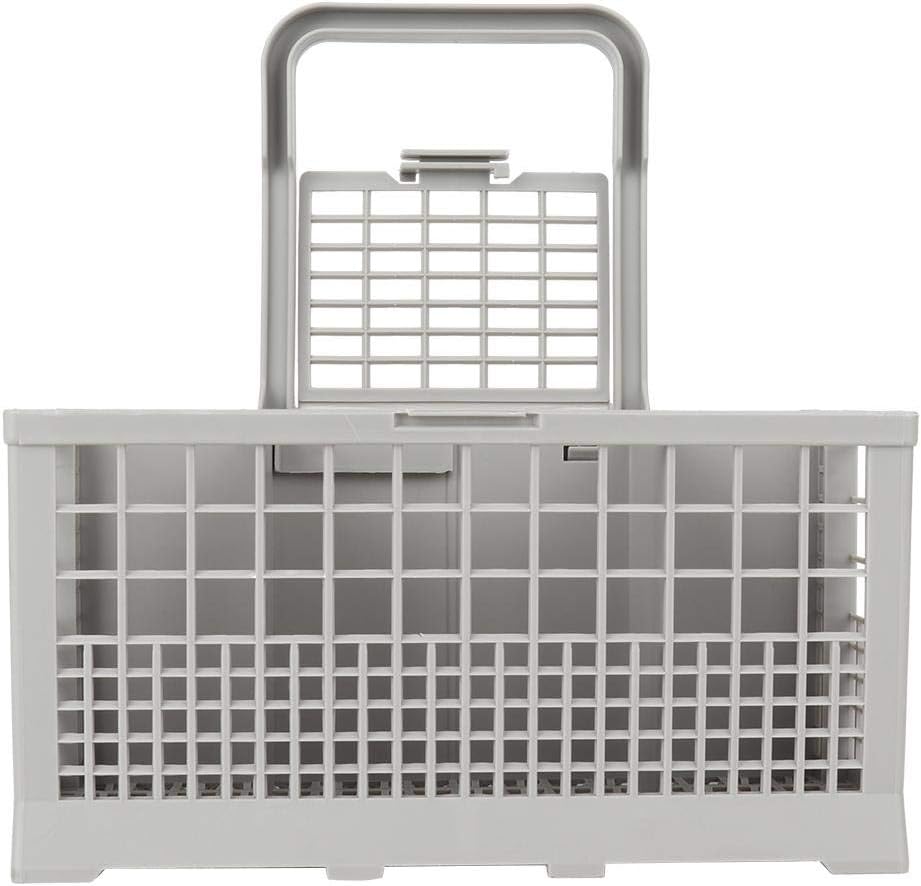 Vikye Universal Dishwasher Cutlery Basket, ABS Household Kitchen Storage Basket Dishwasher Accessories with Separate Compartments Durable