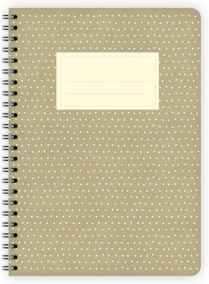 etmamu 516 Notepad Jots Beige A5, 60 Sheet Portrait Notebook