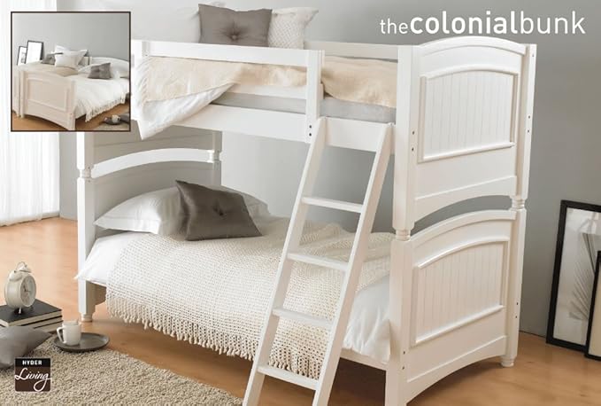 Colonial White Hardwood Bunk Bed Amazon Co Uk Kitchen Home