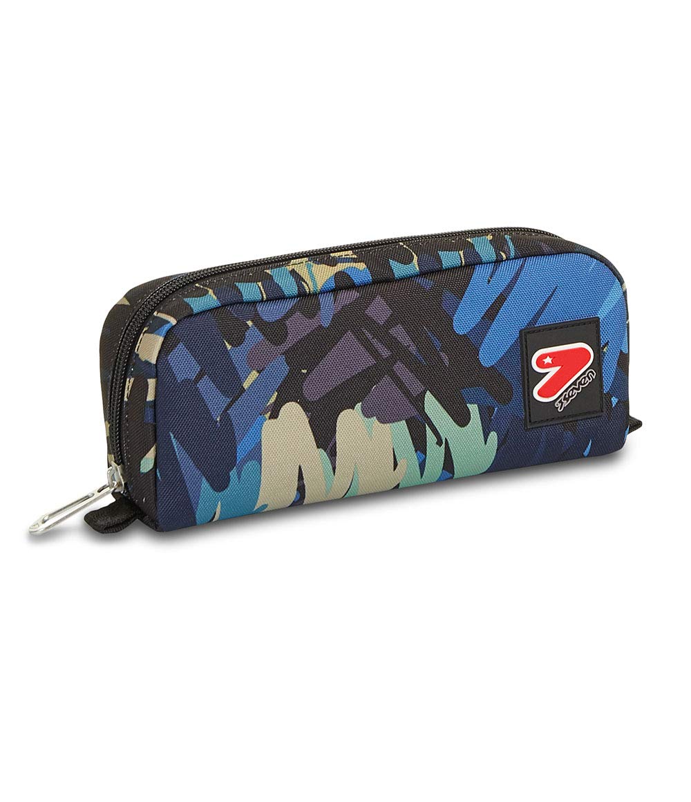 Seven Pencil case - STROKE BRUSH Pen Bag, Box for Stationery, Pen Pouch, Perfect for School Supplies, for Teen, Girls&Boys, Italian Design, multicolor — image 1