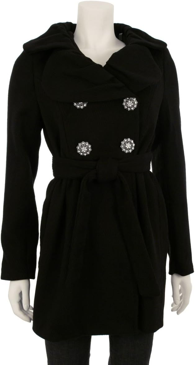 Double Breasted Coat Black