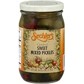 Sechler's Candied Sweet Mixed Pickles, 16 Ounce (Pack of 6)