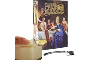 EIOUMAX Real Paper Book Locking Book safe with Key Lock Anti-Theft Safe - Pride and Prejudice