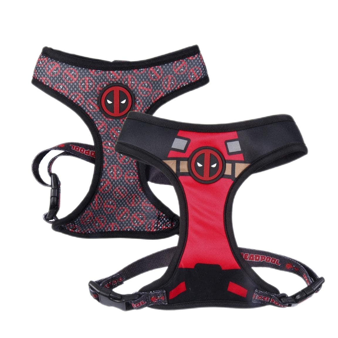 CERDÁ LIFE'S LITTLE MOMENTS - For Fan Pets | Deadpool XS-S Dog Harness - Official Disney Marvel® Licensed