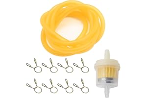 EATAKWARD Universal 0.31''x59'' Fuel Filter Hose Kit with Clamps, Fuel Hose Gas Line Tube for ATV Dirt Bike Go Kart Moped Poc