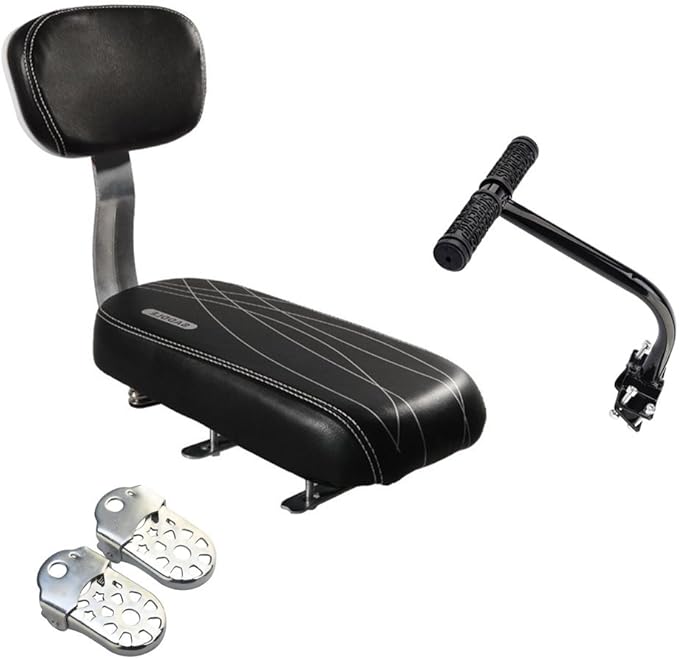 Bicycle Rear Seat Cushion Armrest Footrest Set,ACVCY Bike Back Seat