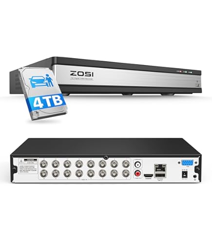 Amazon.com : ZOSI 16 Channel 1080P H.265+ Hybrid DVR Recorder for