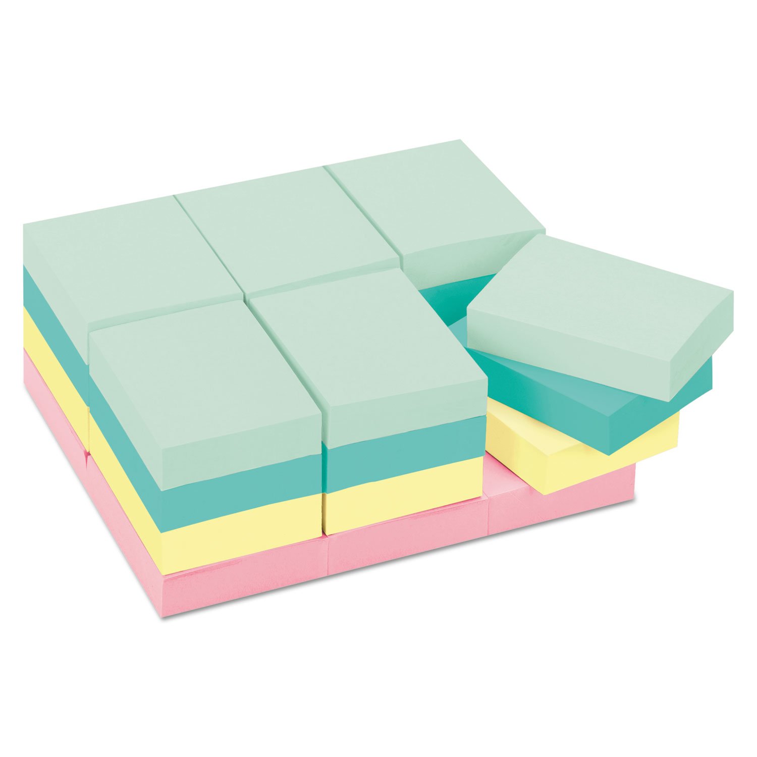 3M Post-It Scotch Sticky Notes: 1-3/8 in Width (Marseille Collection) / 24-Pack