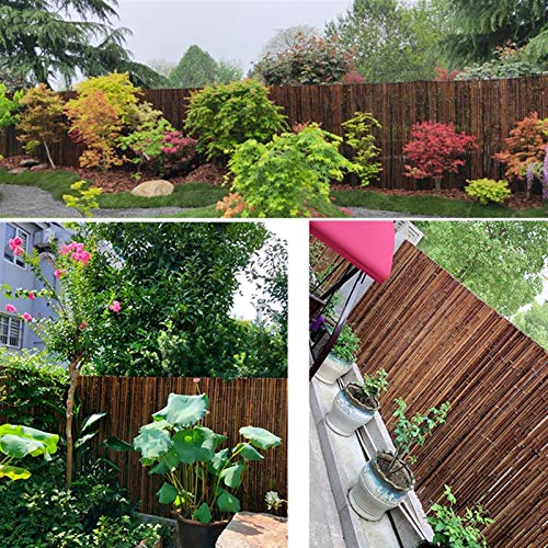 GZHENH Gartenzaun,Rollzaun Aus Holz Datenschutzbildschirm Bambuszaun Gartendekoration Pfad Rasen Kleiner Zaun… – Bild 6