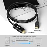 BENFEI 4K DisplayPort to HDMI Cable 1.8m Uni-Direction Gold-Plated view 7