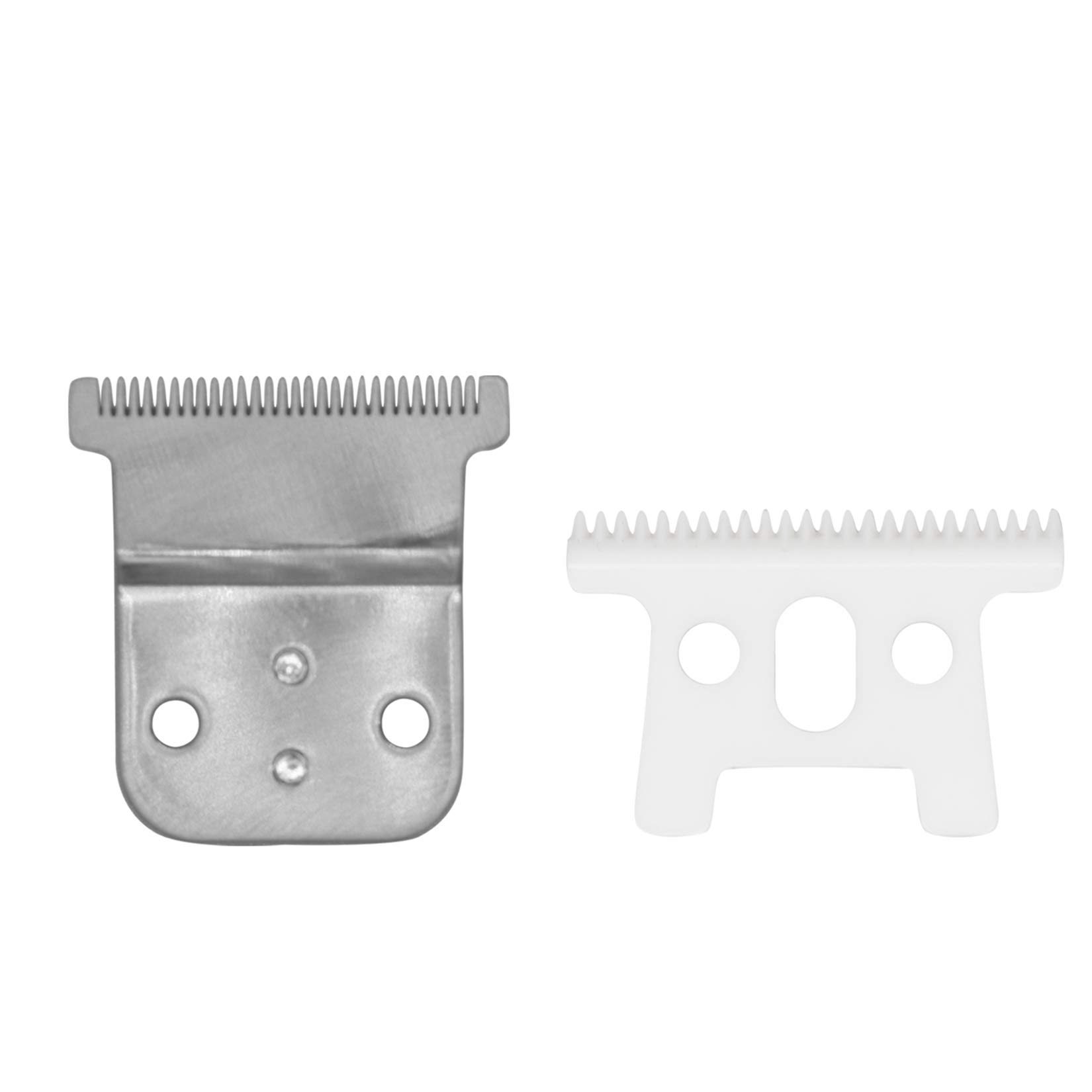 AIRERA Professional Replacement Blades Set #32105 for Pro Li Trimmer D7#32655 D8#32400, Carbon Steel Fixed Blade w/Ceramic Moving Blade, Compatible with Slimline Pro Li Andis Hair Trimmer(Silver)