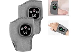 Emsense Foot Massager, Heating Foot Massager, 3-in-1 Foot Heating Massager Portable Heated Ankle Wrap Cordless Ankle Massager