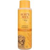 Burts Bees for Pets Oatmeal Dog Shampoo with Honey, Unscented, 16 Fl Oz | Soothing colloidal oat flour formula for itchy, sensitive dog skin, pH-balanced and sulfate-free for regular use