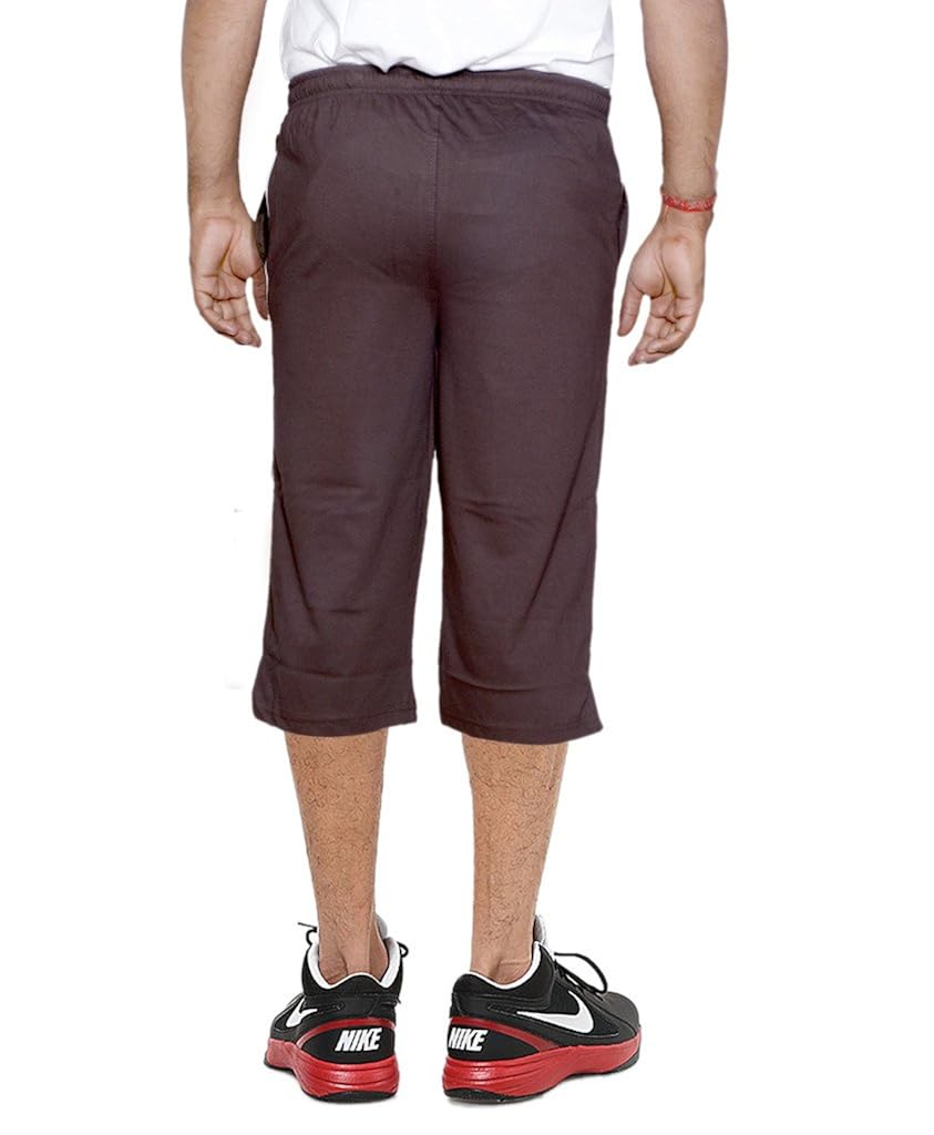 indiweaves men's regular fit nightwear/ capri