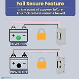 AMALOCKS SecureMyDoor Electric Lock Release Fail Secure 12VDC view 5