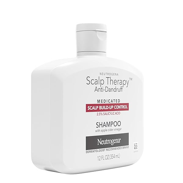 NEUTROGENA SCALP THERAPY ANTI-DANDRUFF SHAMPOO FOR SCALP BUILD-UP CONTROL, 2.5% SALICYLIC ACID, WITH APPLE CIDER VINEGAR FRAGRANCE, 12 FL OZ