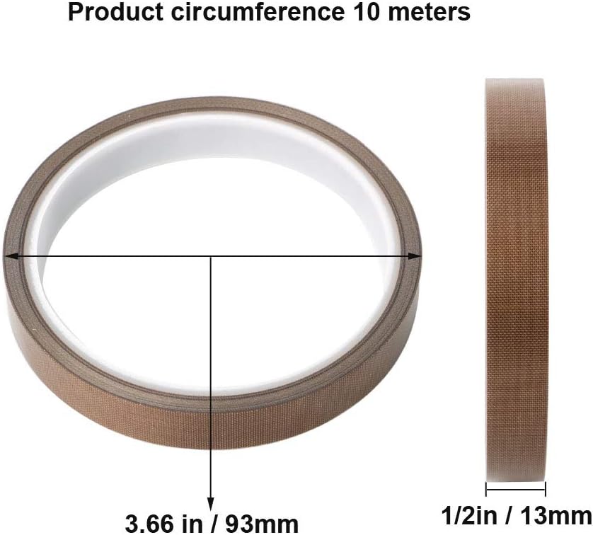 GTIWUNG 2PCS High Temp Tape, PTFE Tape/Teflon Tape, High Temperature Adhesive - Image 4