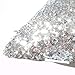 Kevin Textile Sequins Decorative Euro Throw Pillow Cover Sham 18 x 18 Christmas Pillow Case Cushion Cover,Hidden Zipper Design,1 Pack (Silver)