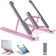 pidien Portable Laptop Stand, Adjustable Laptop Holder Riser Computer Stand for Desk Notebook Stand Mount