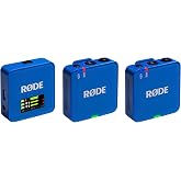R&Oslash;DE Wireless GO (Gen 3) Compact Wireless Microphone, 32-Bit Float, Cobalt | Automatic Level Control, for Phones, Cameras and Computers (Cobalt)