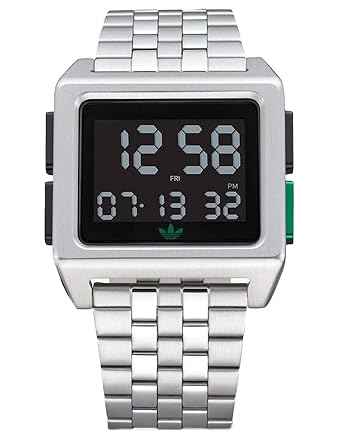adidas Herrenuhren Archive_M1. 70 Der Style-Edelstahl-Digital-Uhr Mit 5 Link Armband (Alles .36 Mm)