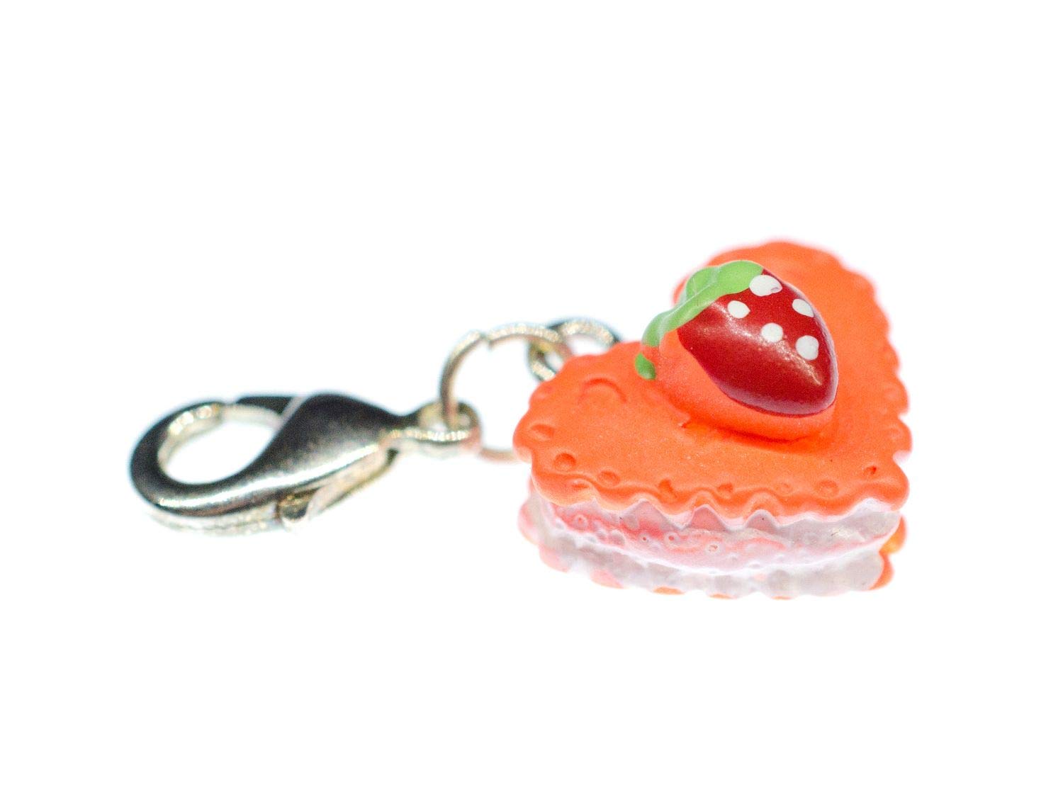 Miniblings Gingerbread Heart Charm Pendant Oktoberfest Sstrawberry Summer Tart Orange