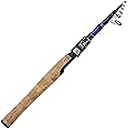 EOW XPEDITE PRO Portable Telescopic Casting and Spinning Fishing Rods, 24T Carbon Blanks & Solid Carbon Tip, Cork Handle, Travel Rod, Short Collapsible Rods