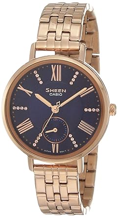 Analog Blue Dial Women's Watch-SHE-3066PG-2AUDF (SX237)